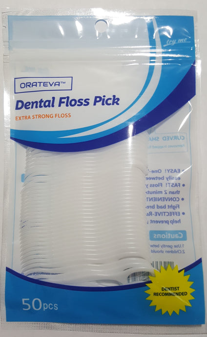 Bag of 50 each Premium Dental Floss Picks - Armonds